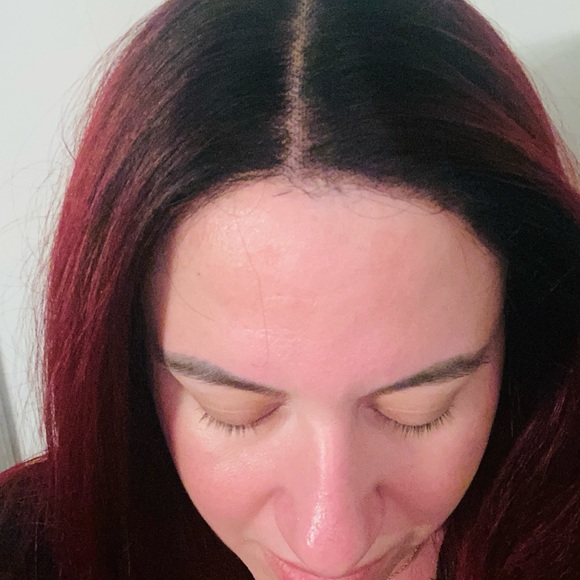 Brand new bright red-plum synthetic wig by SIS wigs - Picture 6 of 7